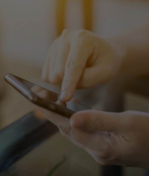 hand holding calculator