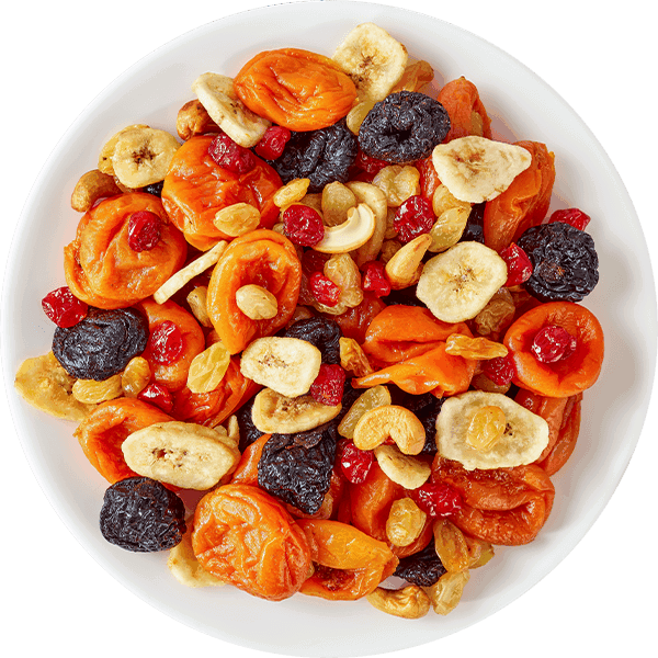 assorted dried fruit mix