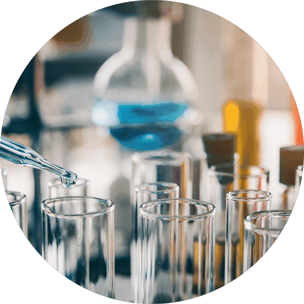 test tubes in lab