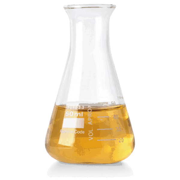 Yellow liquid in beaker