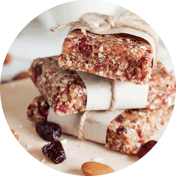 stack of granola bars