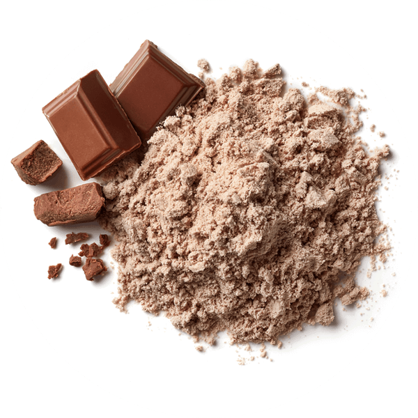 pile of chocolate protein powder